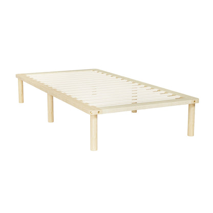 Artiss AMBA King Single Pine Wooden Bed Frame WBED-AMBA-KS-WD