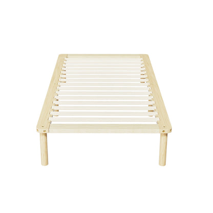Artiss AMBA Single Pine Wooden Bed Frame WBED-AMBA-S-WD