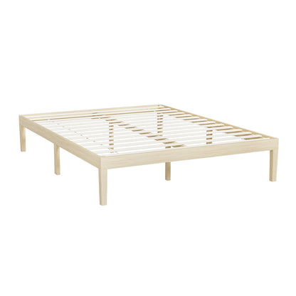 Artiss BRUNO Double Pine Wooden Bed Frame WBED-BRUNO-D-WD