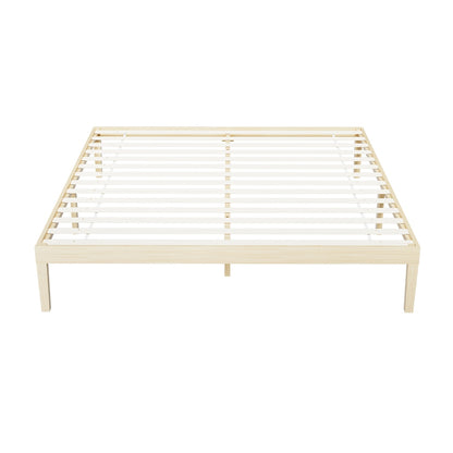 Artiss Bed Frame King Size Wooden Base Mattress Platform Timber Pine BRUNO WBED-BRUNO-K-WD-AB