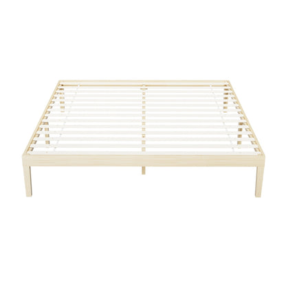 Artiss BRUNO King Pine Wooden Bed Frame WBED-BRUNO-K-WD-AB