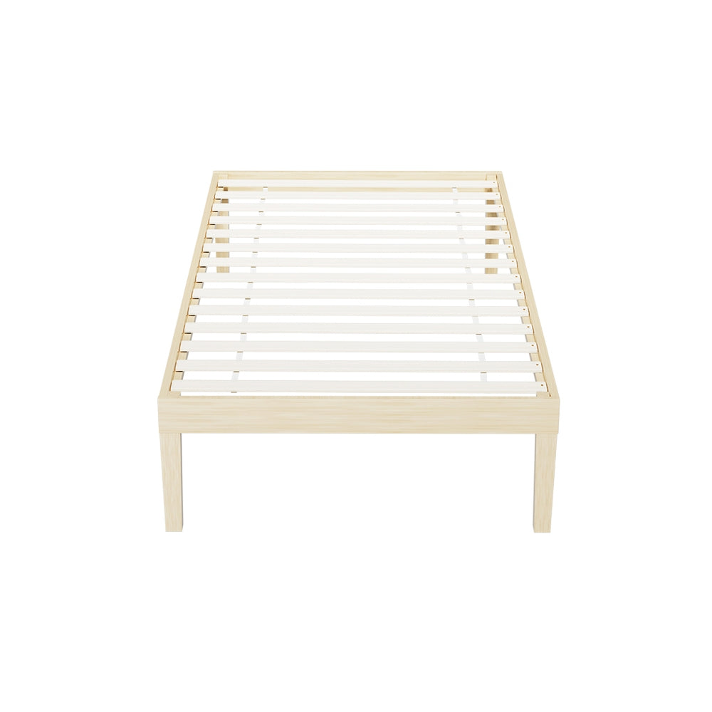 Artiss BRUNO Single Pine Wooden Bed Frame WBED-BRUNO-S-WD
