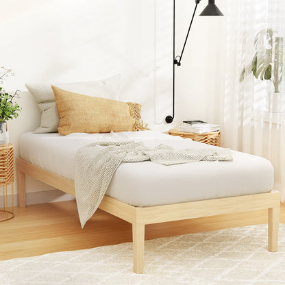 Artiss BRUNO Single Pine Wooden Bed Frame WBED-BRUNO-S-WD