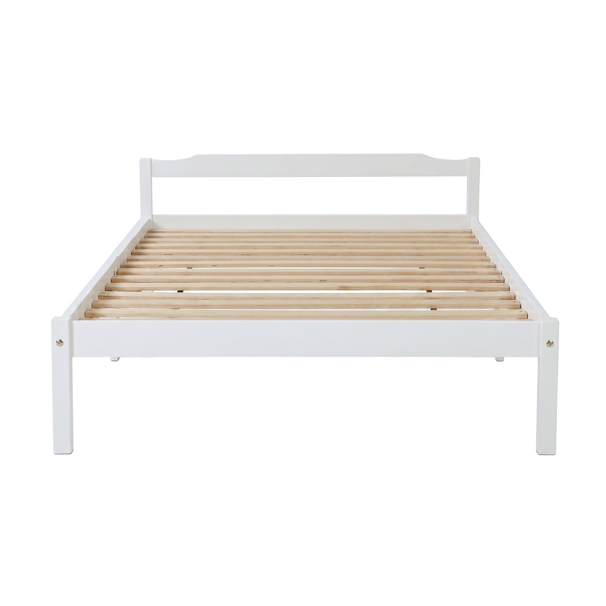 Artiss Bed Frame Double Size Wooden White LEXI WBED-C-001D-137-WH