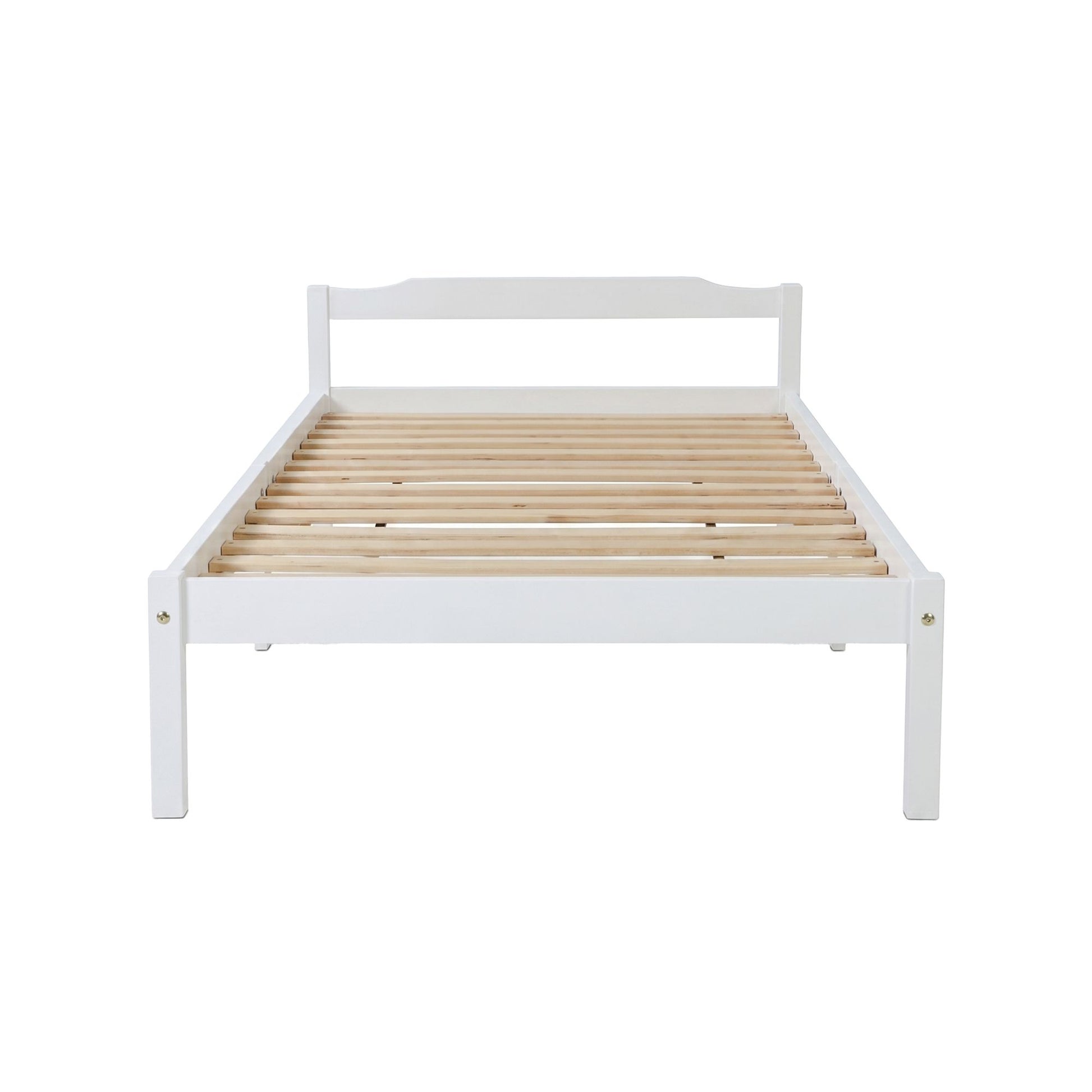 Artiss Bed Frame King Single Size Wooden White LEXI WBED-C-001KS-107-WH