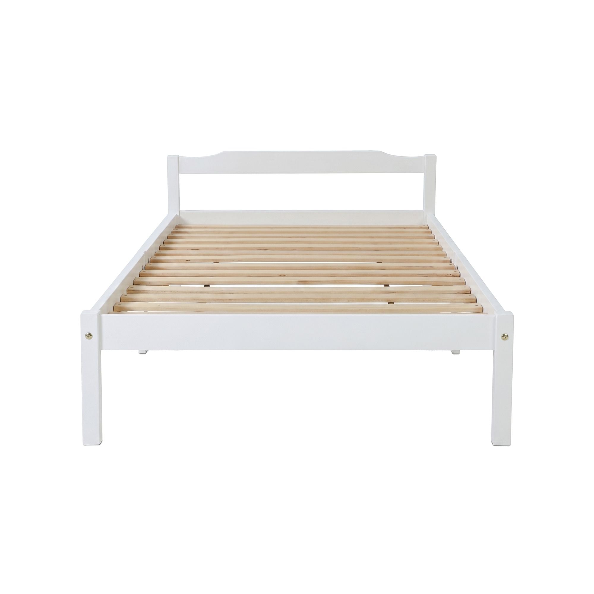 Artiss Bed Frame King Single Size Wooden White LEXI WBED-C-001KS-107-WH