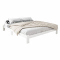 Artiss Bed Frame Queen Size Wooden White JADE WBED-C-040Q-N-153-AB