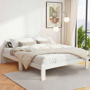 Artiss Bed Frame Queen Size Wooden White JADE WBED-C-040Q-N-153-AB