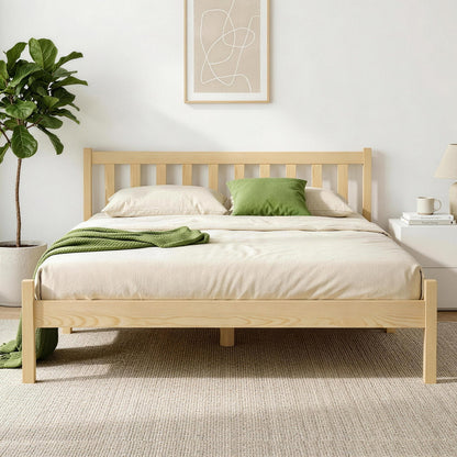 Artiss Bed Frame Double Size Wooden Oak SOFIE WBED-D-001D-WD