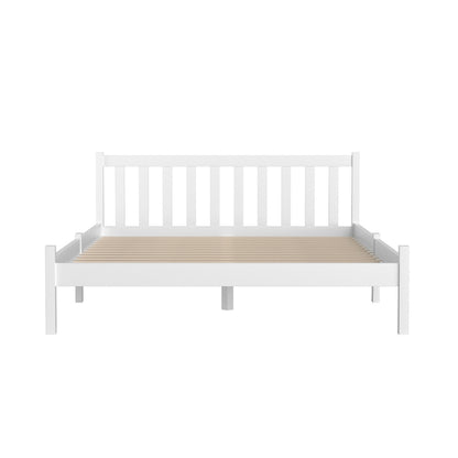 Artiss Bed Frame Double Size Wooden White SOFIE WBED-D-001D-WH