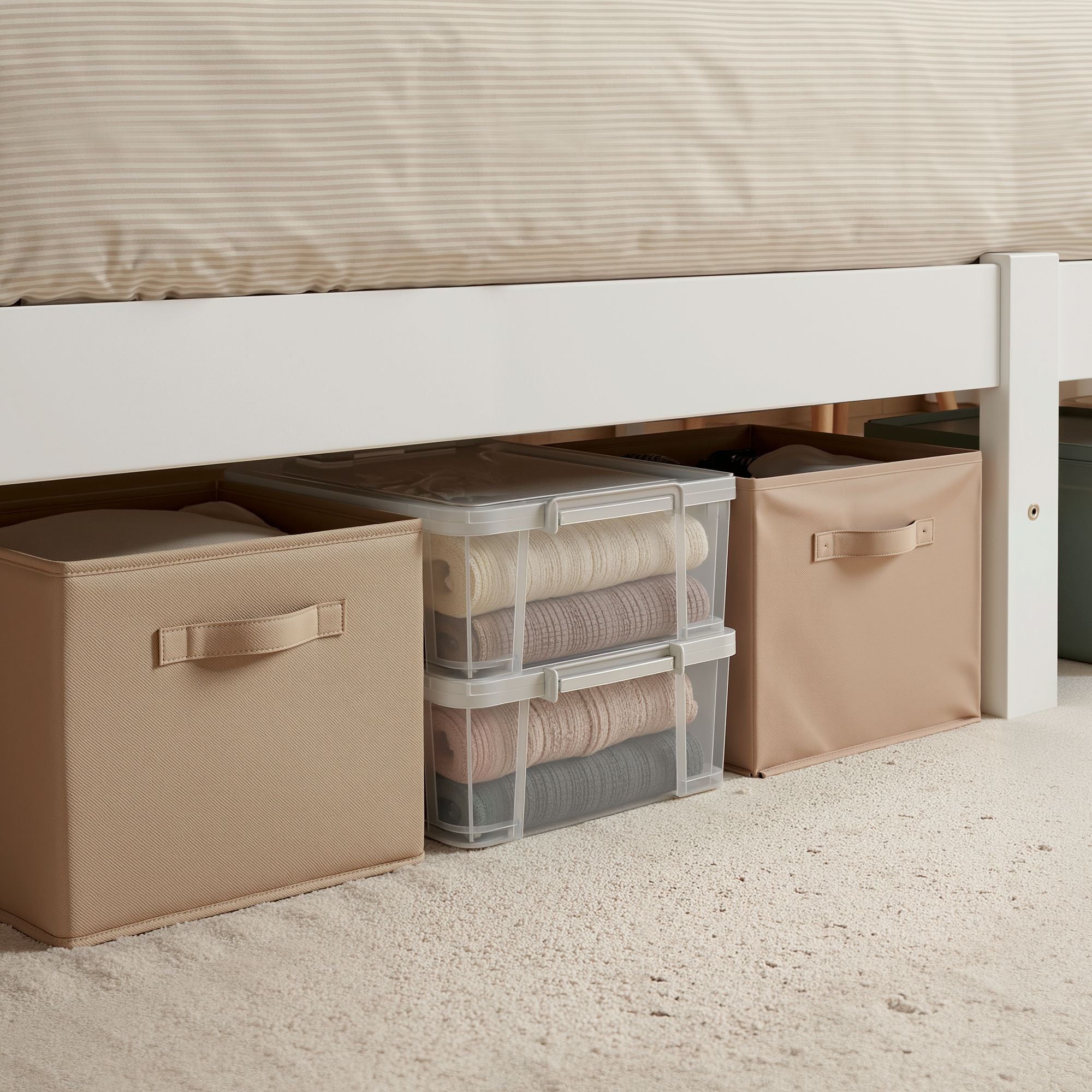 Artiss Bed Frame Queen Size Wooden White SOFIE WBED-D-001Q-WH-AB
