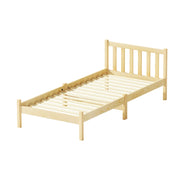 Artiss Bed Frame Single Size Wooden Oak SOFIE WBED-D-001S-WD