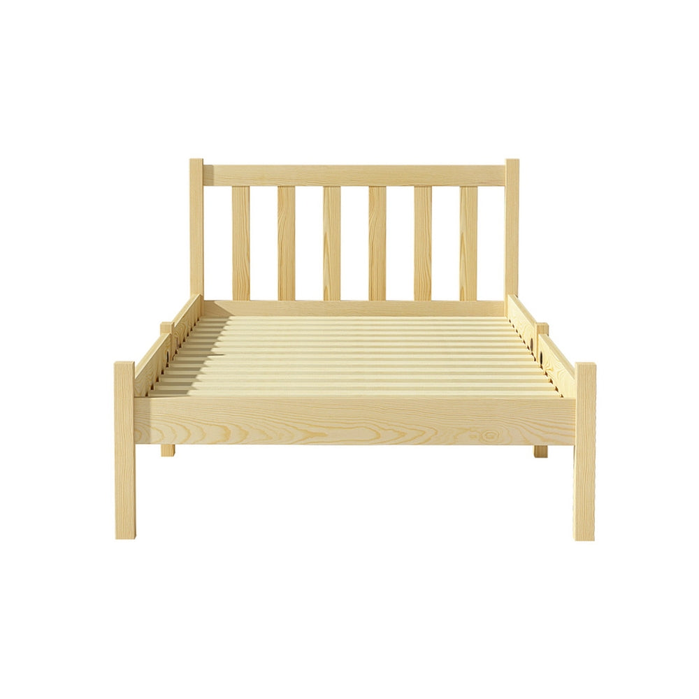 Artiss Bed Frame Single Size Wooden Oak SOFIE WBED-D-001S-WD