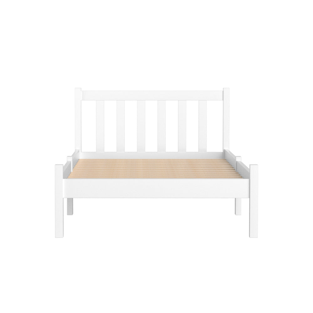 Artiss Bed Frame Single Size Wooden White SOFIE WBED-D-001S-WH