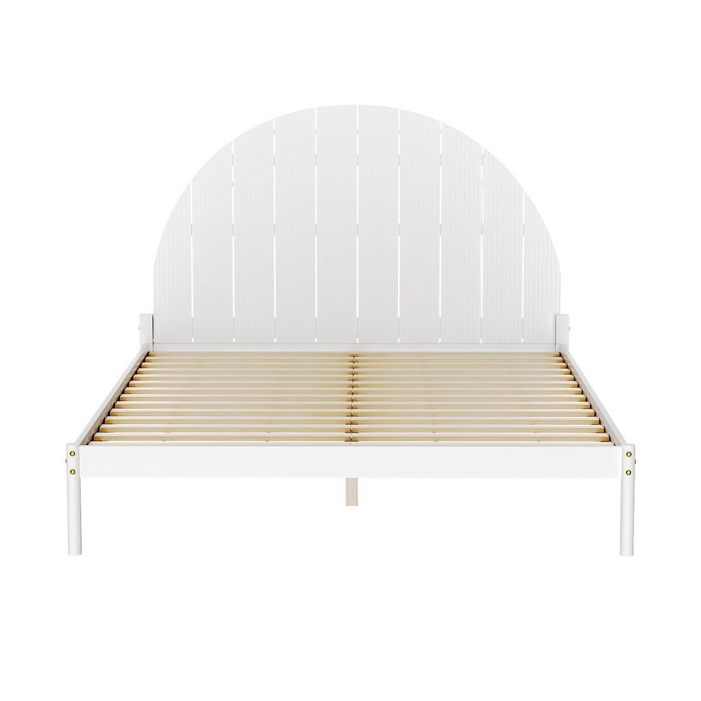 Artiss DALY White Queen Bed Frame WBED-DALY-Q-WH-AB
