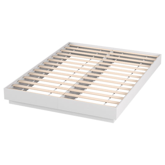 Artiss Double Bed Frame with 16Colour Led Light Wooden Platform Bed Base DAYGLOW WBED-DAYGLOW-D-WH-ABC