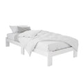 Artiss Bed Frame King Single Size Wooden White JADE WBED-F-BASE-JADE-KS