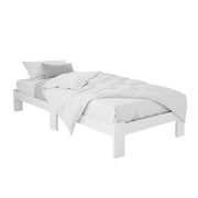 Artiss Bed Frame King Single Size Wooden White JADE WBED-F-BASE-JADE-KS
