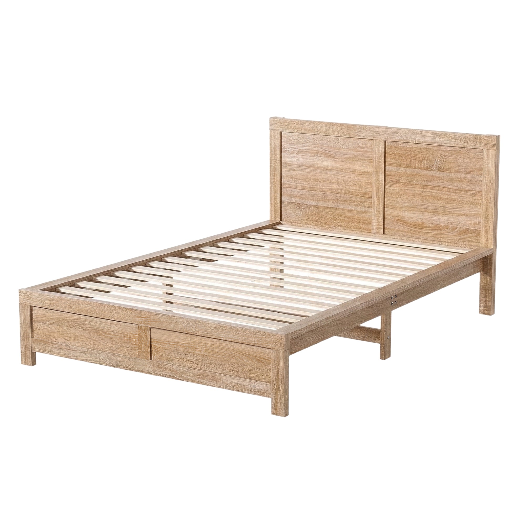 Artiss OATMEAL King Single Wooden Bed Frame WBED-F-OATMEAL-KS-NA-AB