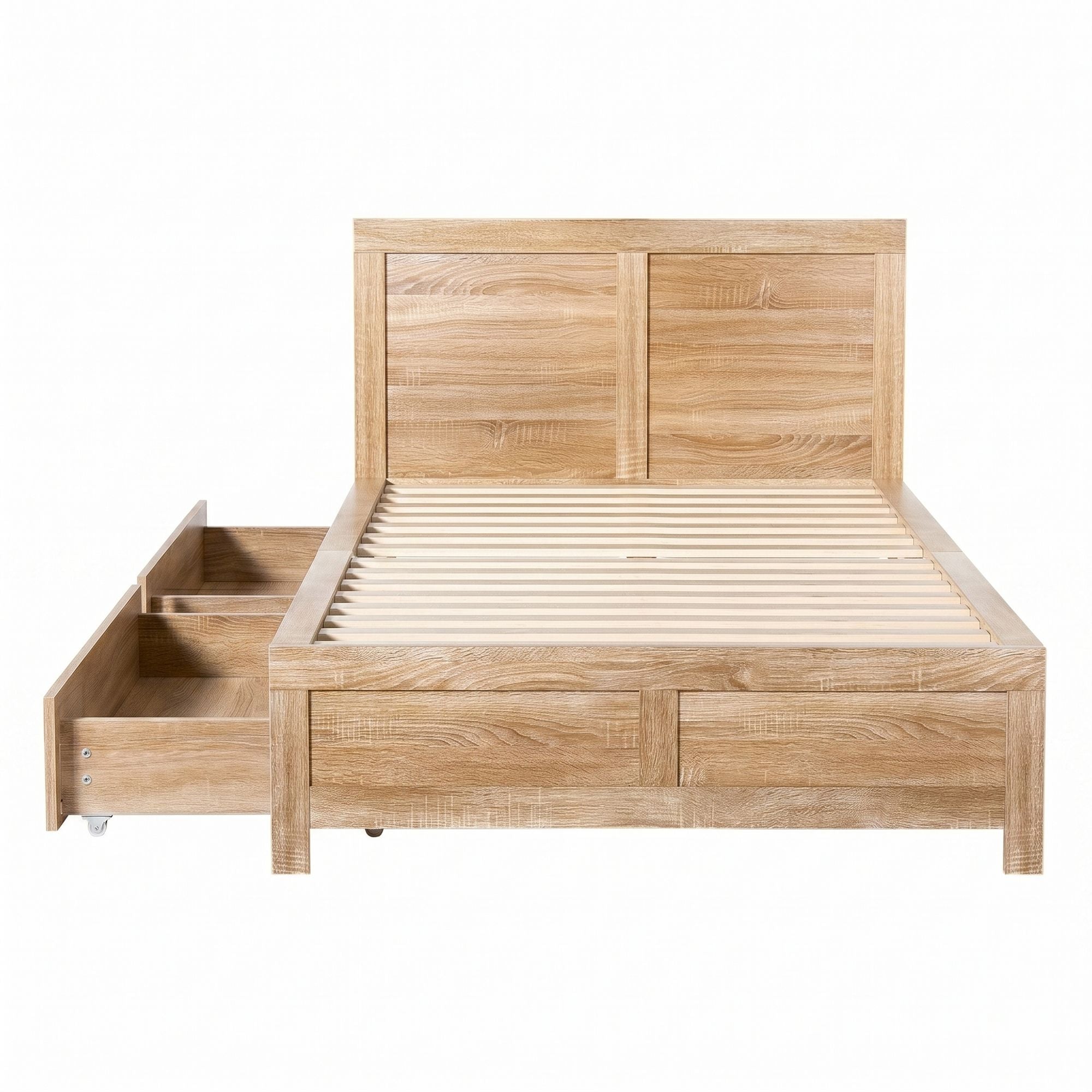 Artiss King Single Size Bed Frame with 2 Drawers Bedroom Furniture