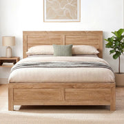 Artiss Single Bed Frame Wooden Bed Base Walnut