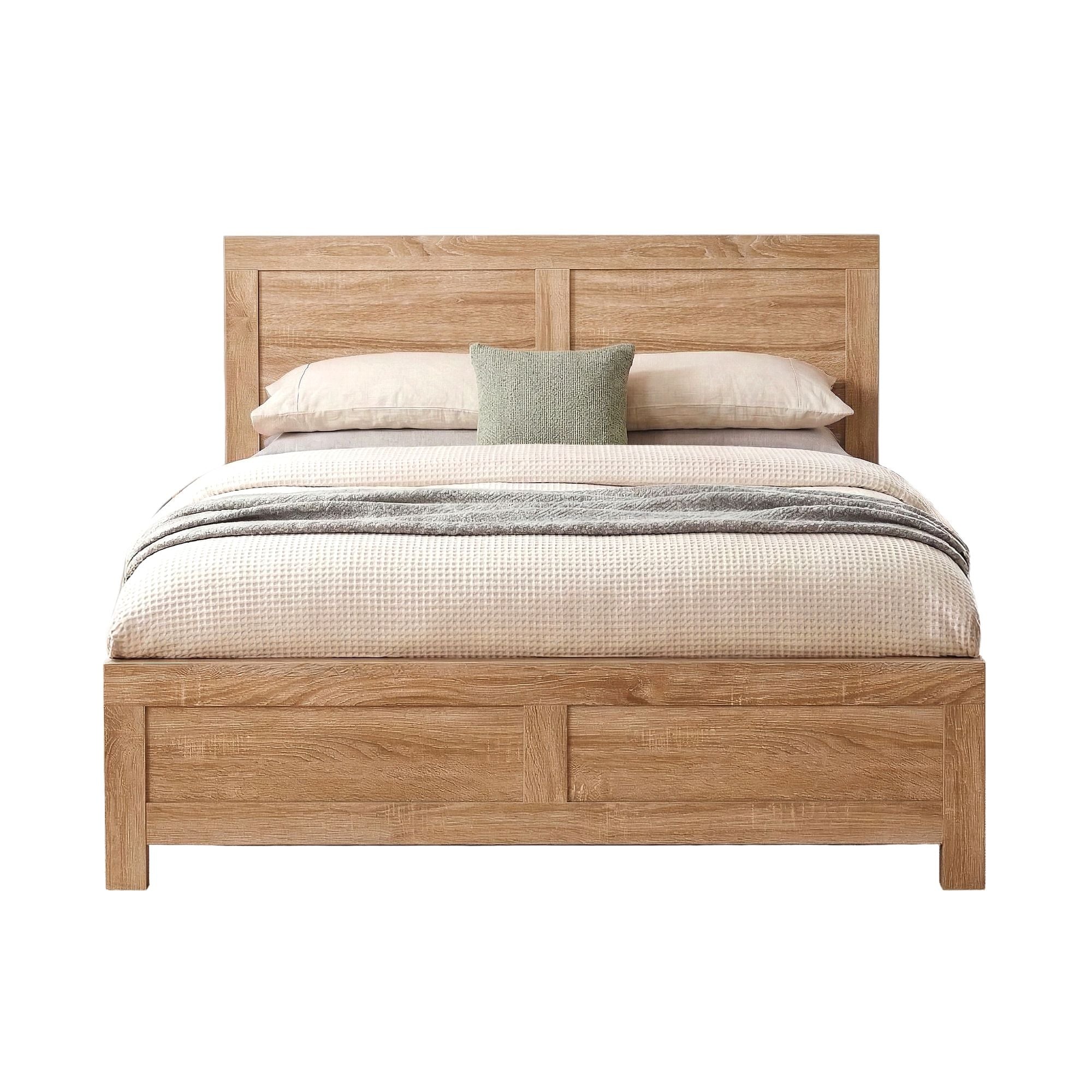 Artiss Single Bed Frame Wooden Bed Base Walnut