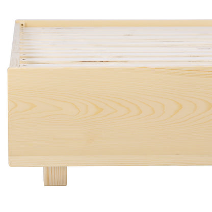Artiss Bed Frame Double Size Floating Wooden Mattress Base Platform Timber ODIN WBED-ODIN-D-WD-AB