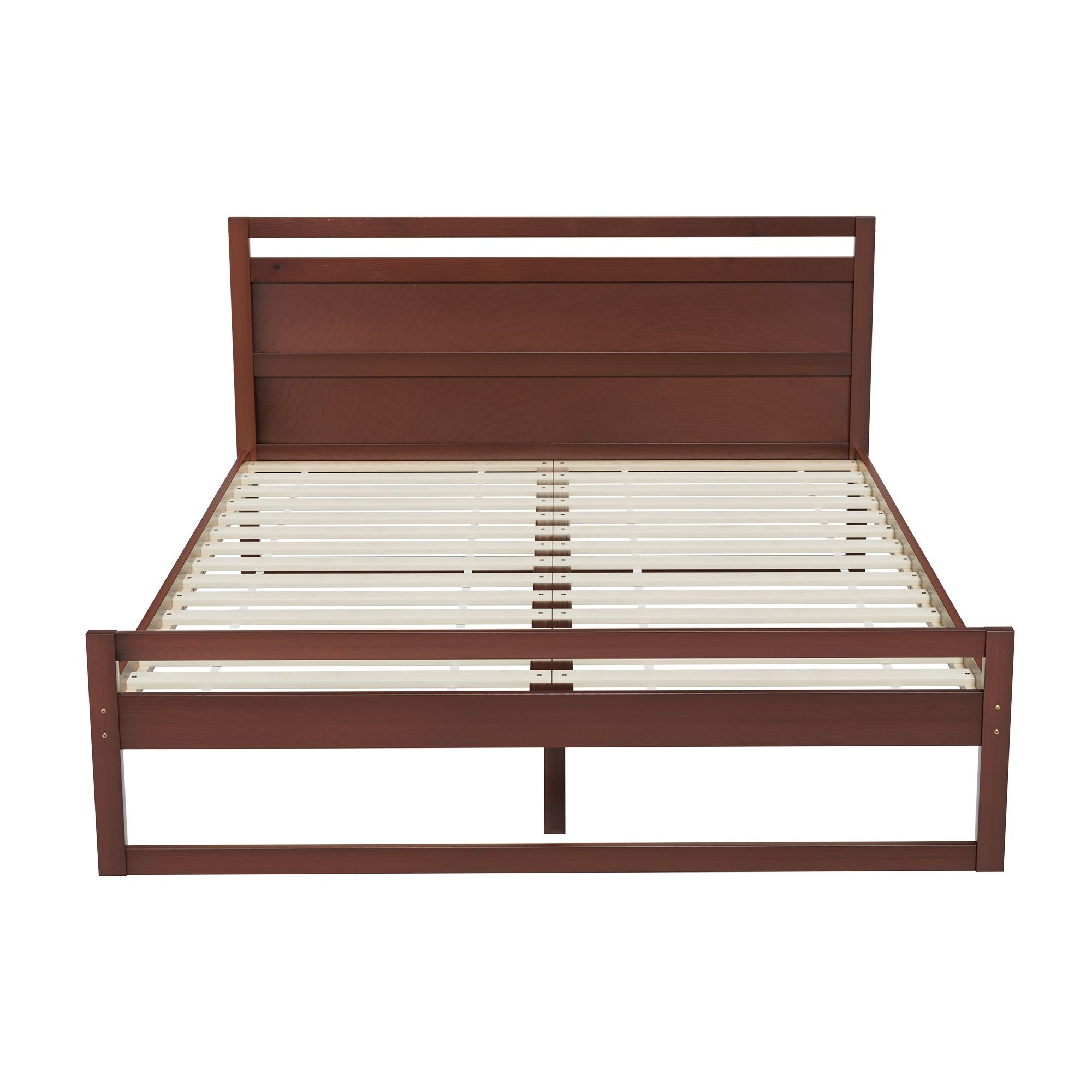 Artiss WITTON Walnut Double Bed Frame WBED-WITTON-D-WAL-AB
