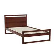 Artiss Bed Frame King Single Size Wooden Walnut WITTON WBED-WITTON-KS-WAL-AB