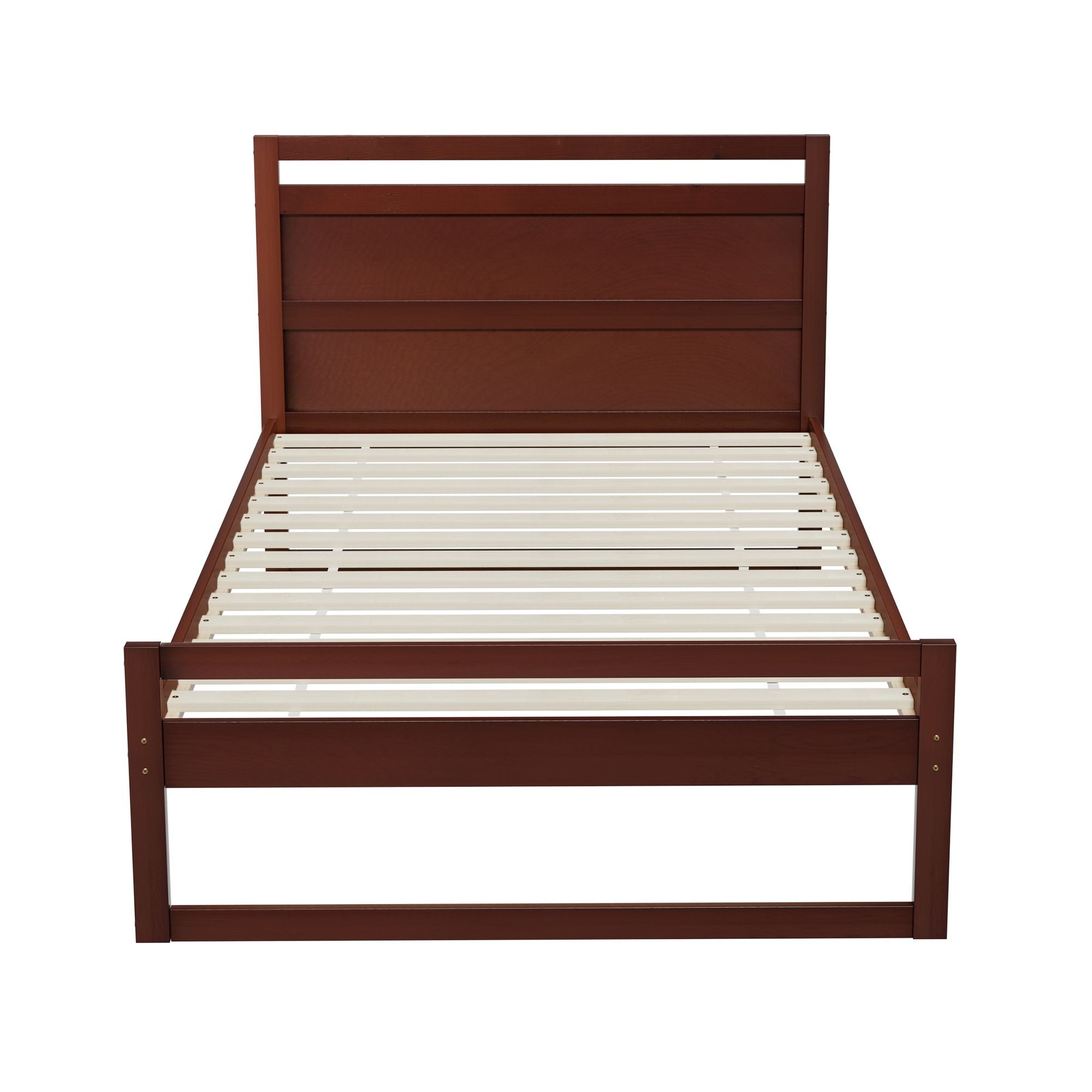 Artiss Bed Frame King Single Size Wooden Walnut WITTON WBED-WITTON-KS-WAL-AB