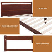 Artiss Bed Frame King Single Size Wooden Walnut WITTON WBED-WITTON-KS-WAL-AB