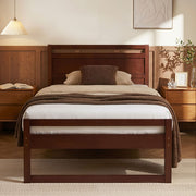 Artiss Bed Frame King Single Size Wooden Walnut WITTON WBED-WITTON-KS-WAL-AB