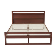 Artiss WITTON Walnut Queen Bed Frame