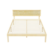 Artiss Bed Frame Double Size Wooden Base Mattress Platform Timber Pine YUMI WBED-YUMI-D-WD-AB