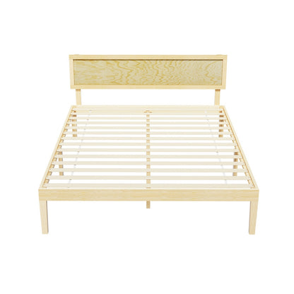 Artiss Bed Frame Double Size Wooden Base Mattress Platform Timber Pine YUMI WBED-YUMI-D-WD-AB