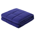 Giselle Bedding Weighted Blanket 9KG Kids Adults Heavy Gravity Relax Calm Blue WBLANKET-CT-9KG-BU