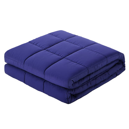 Giselle Bedding Weighted Blanket 9KG Kids Adults Heavy Gravity Relax Calm Blue WBLANKET-CT-9KG-BU