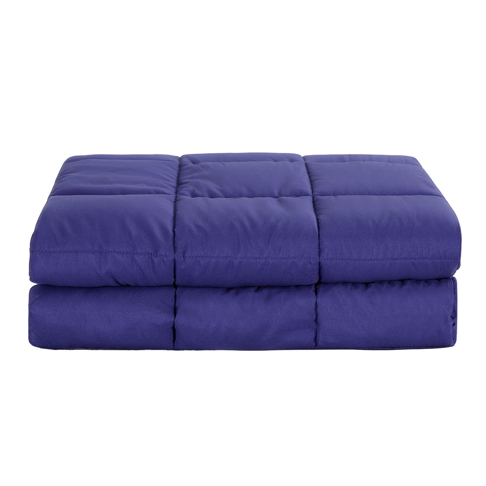 Giselle Bedding Weighted Blanket 9KG Kids Adults Heavy Gravity Relax Calm Blue WBLANKET-CT-9KG-BU