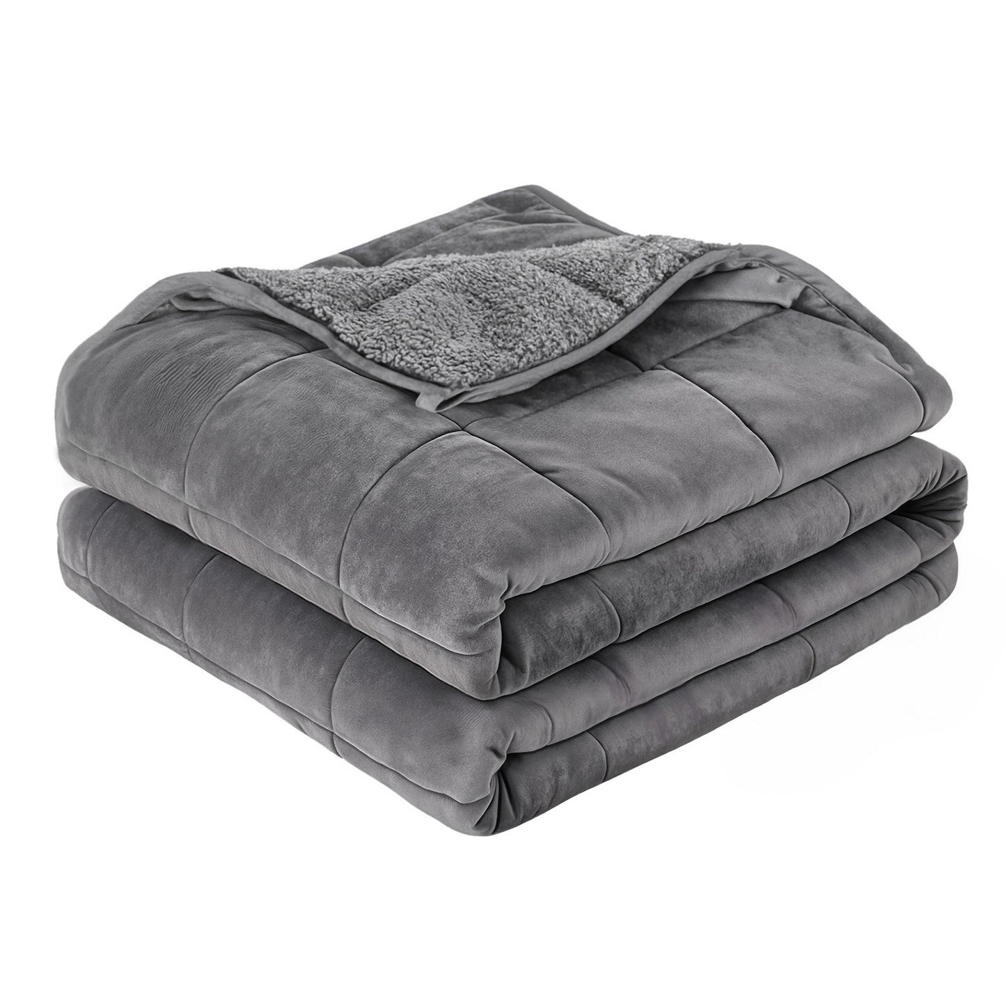Giselle Bedding Weighted Blanket Fleece Sherpa Heavy Blanket 4.5KG WBLANKET-DUAL-152-45KG