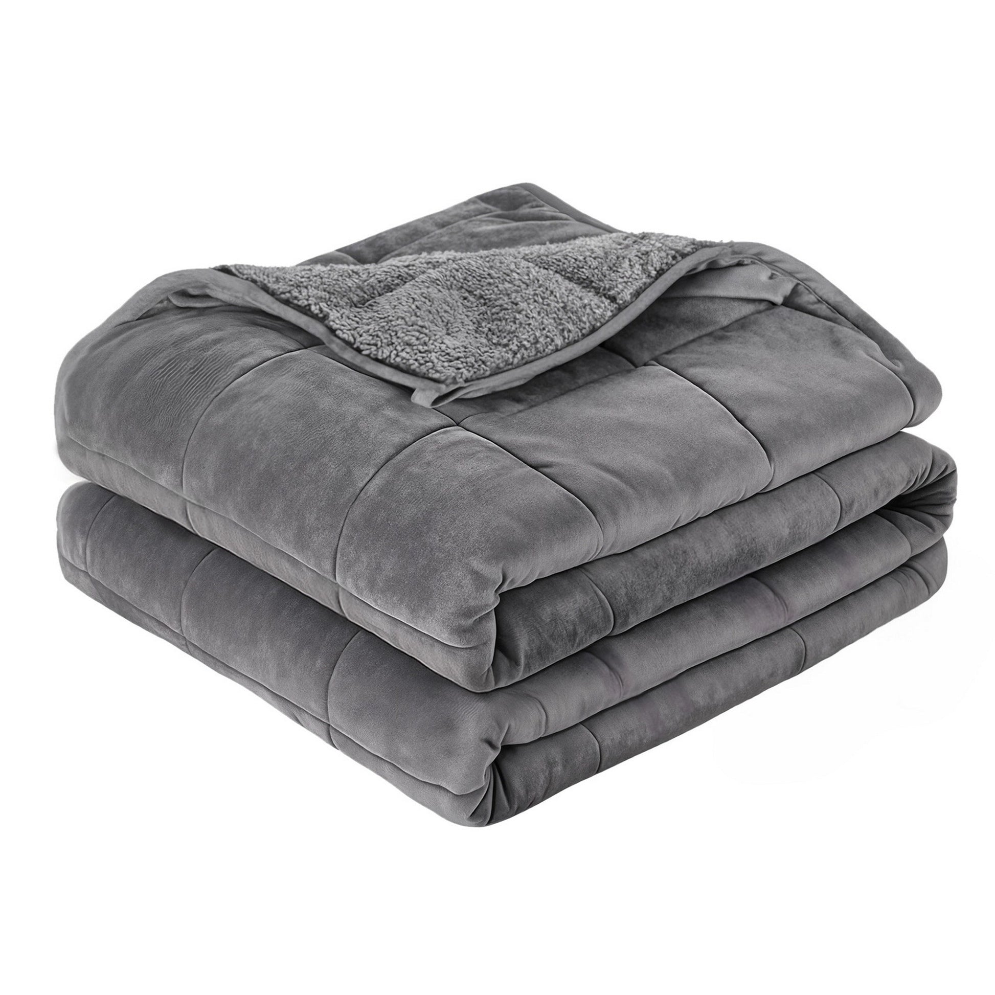 Giselle Bedding Weighted Blanket Fleece Sherpa Heavy Blanket 4.5KG WBLANKET-DUAL-152-45KG