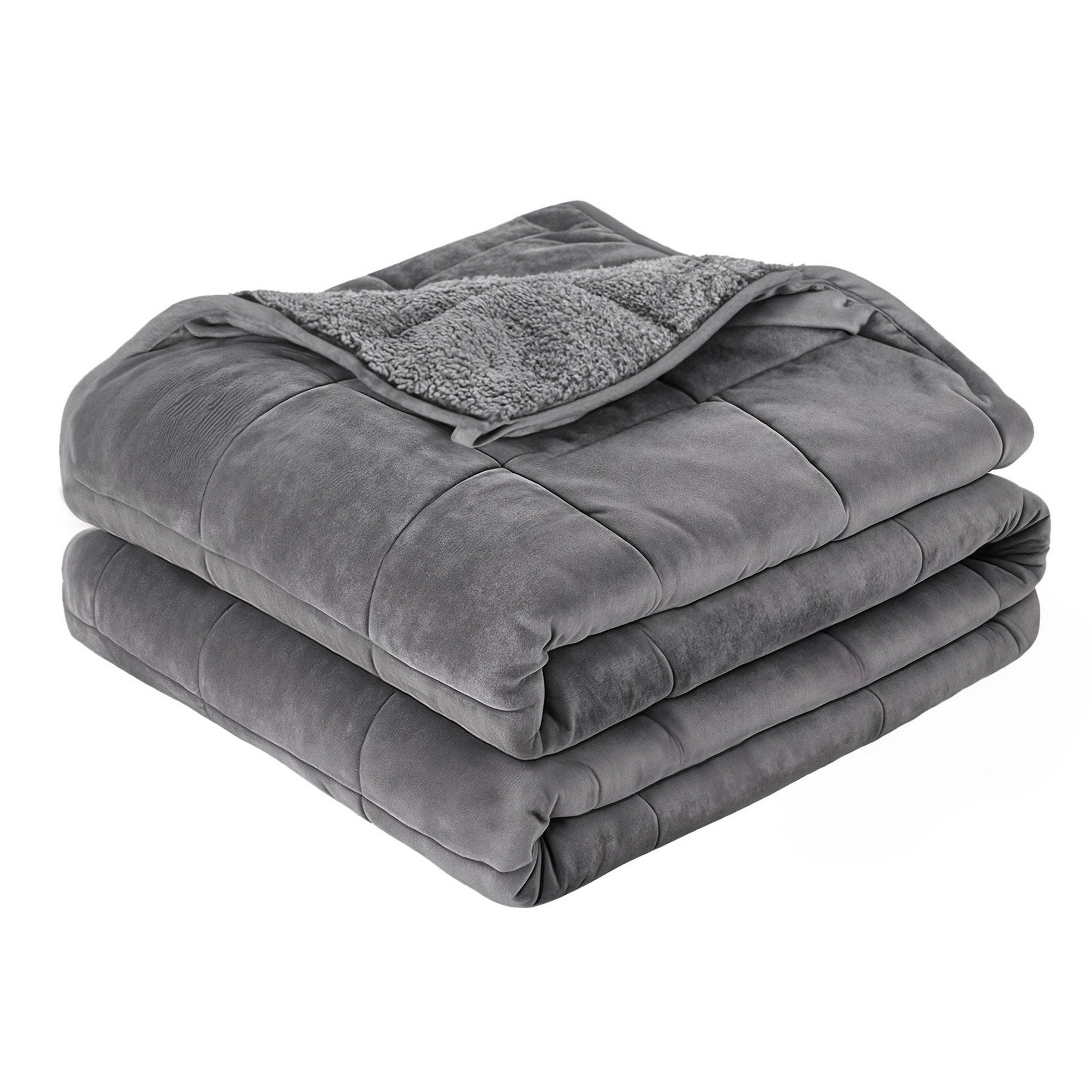 Giselle Bedding Weighted Blanket Fleece Sherpa Heavy Blanket 4.5KG WBLANKET-DUAL-152-45KG