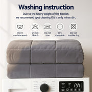 Giselle Bedding Weighted Blanket Fleece Sherpa Heavy Blanket 4.5KG WBLANKET-DUAL-152-45KG