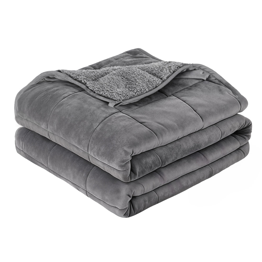 Giselle 6.8KG Weighted Blanket Adults Kid Anti Anxiety Gravity Blankets Sherpa Fleece WBLANKET-DUAL-180-68KG