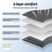 Giselle 6.8KG Weighted Blanket Adults Kid Anti Anxiety Gravity Blankets Sherpa Fleece WBLANKET-DUAL-180-68KG