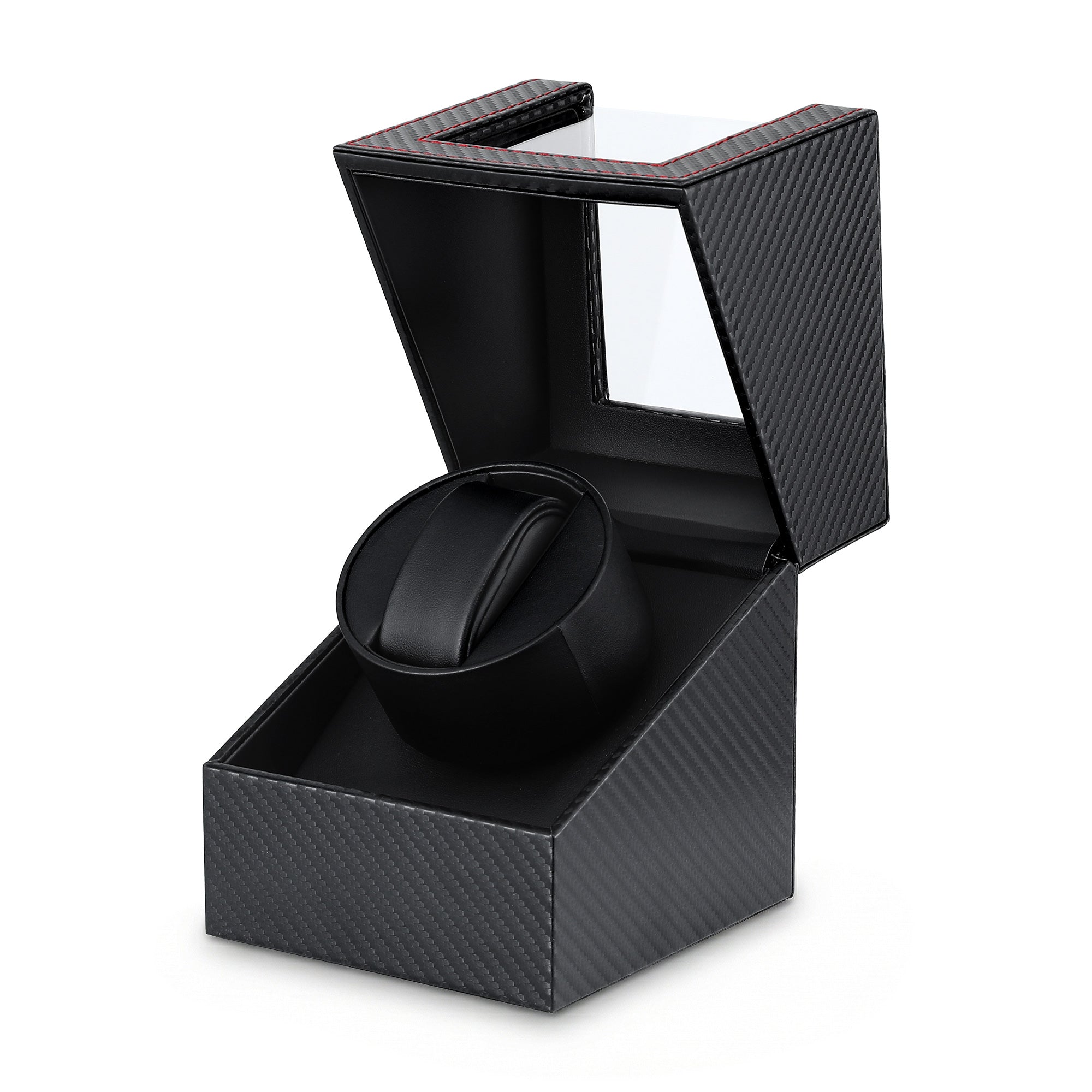Embellir Watch Winder Box Automatic Single Quiet Carbon Fibre Black WBX-WIN-SINGLE-BK