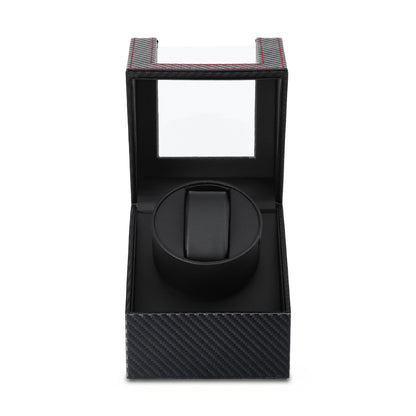 Embellir Watch Winder Box Automatic Single Quiet Carbon Fibre Black WBX-WIN-SINGLE-BK