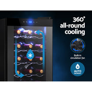 Devanti Wine Fridge Cooler 18 Bottles WC-50A-18B-BK