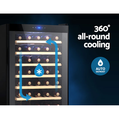 Devanti Wine Fridge Cooler 51 Bottles WC-51B-BK