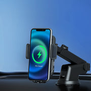 Devanti Wireless Car Charger Fast Charging Car Mount Vent Suction cup WC-A-001-BK