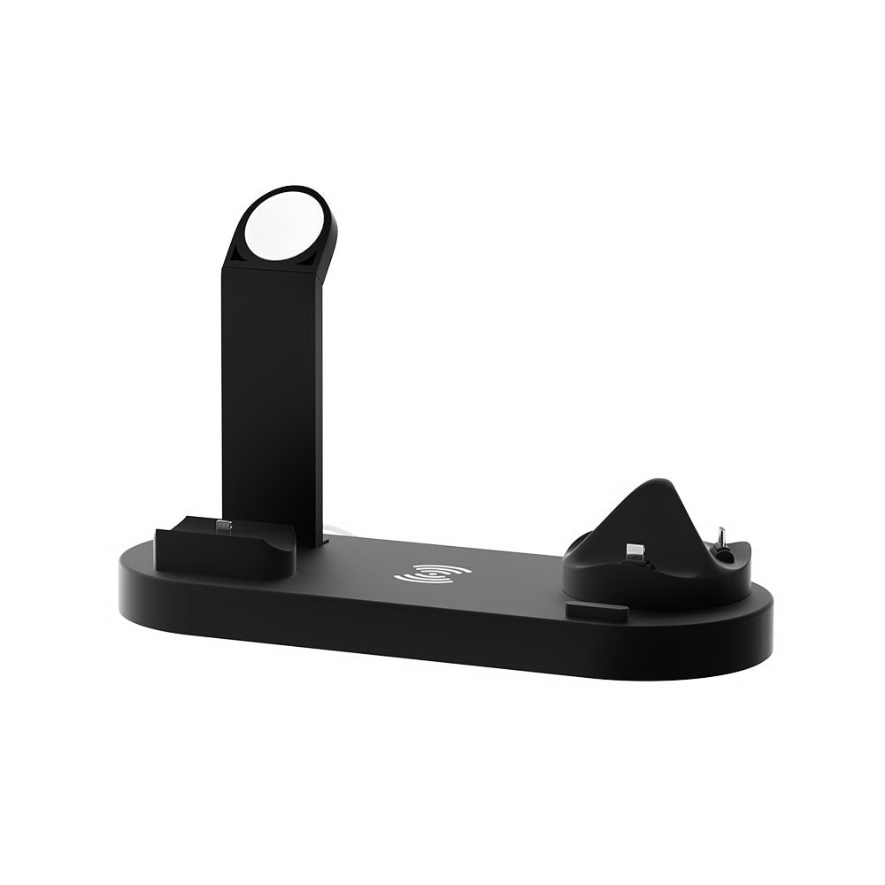 Devanti 4-in-1 Wireless Charger Dock Multi-function Charging Station for Phone WC-A-063-BK